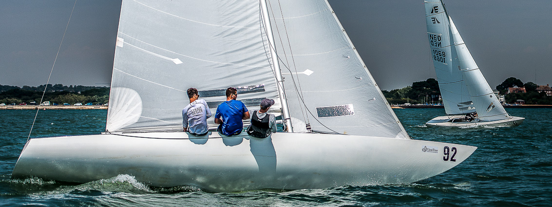 Etchells class racing at Cowes Classics Regatta