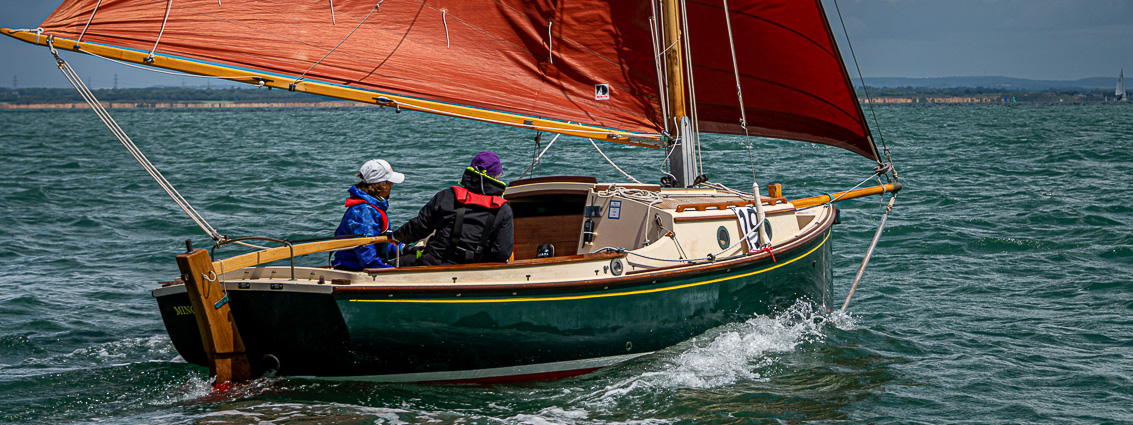 Old Gaffer under 12.99m racing at Cowes Classics Regatta