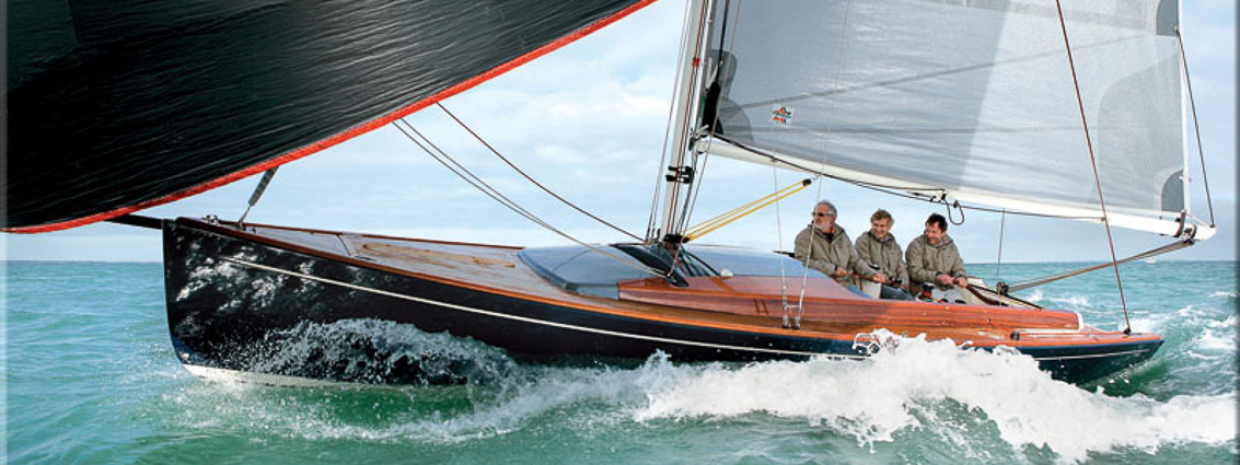 Spirit of Tradition Tofinou 8 under 12.99m racing at Cowes Classics Regatta