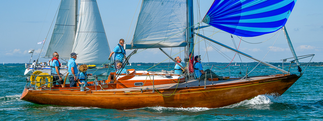 Classic Yachts over 13m racing at Cowes Classics Week