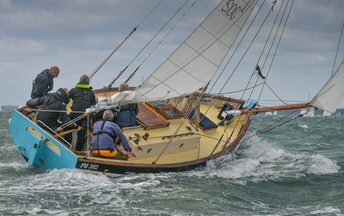 Spinaway X the oldest yacht in the fleet